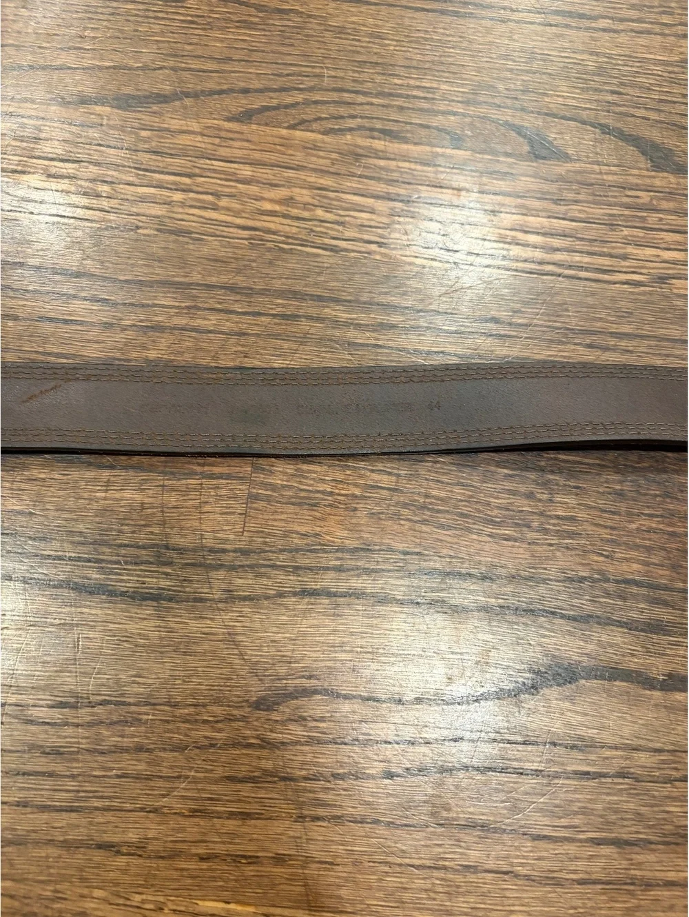 Carhartt Brown Leather Belt with Double Stitching